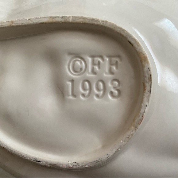 FITZ and Floyd Autumn Harvest Dish squash grapes cranberries pickle dish 1993 - Picture 2 of 6